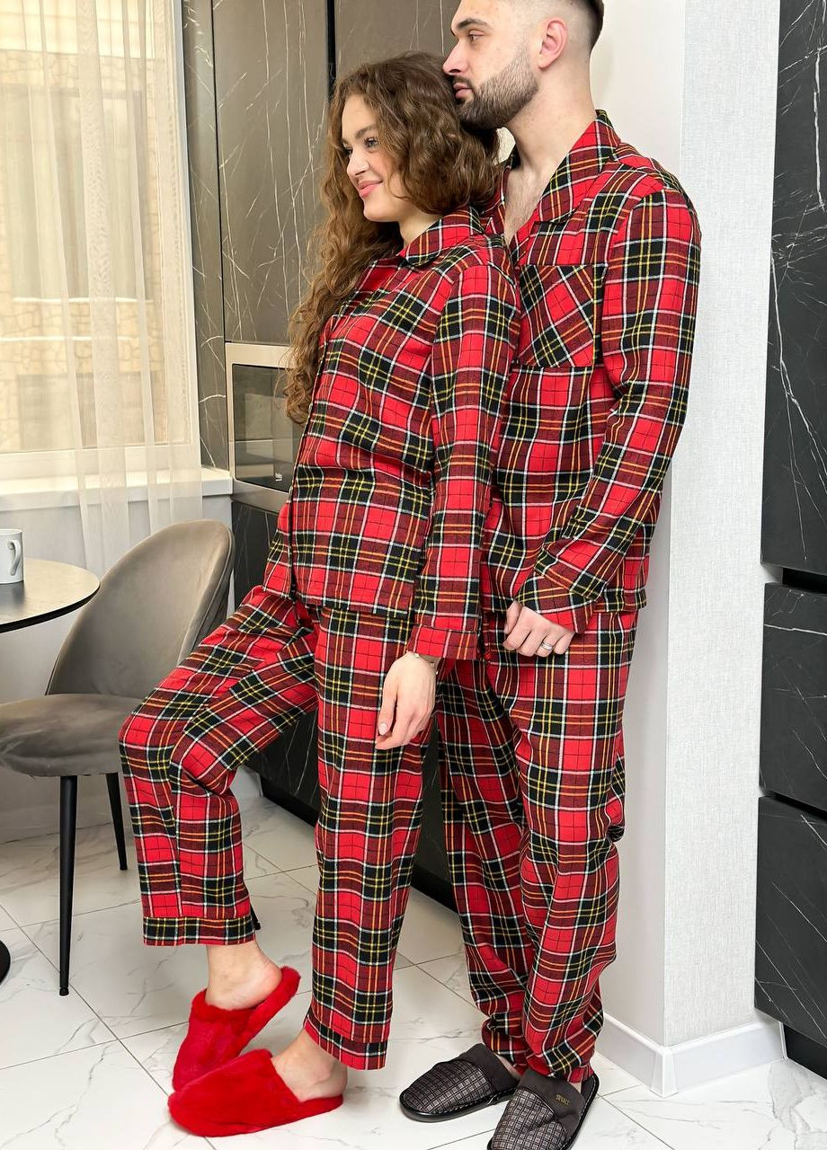 Червона всесезон стильна жіноча піжама -костюм Vakko