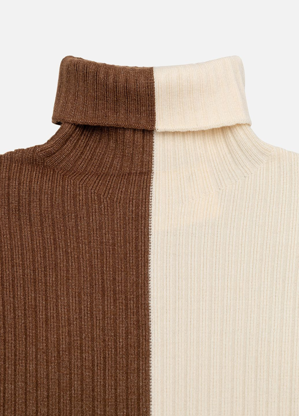 Коричневый зимний свитер для девочки цвет коричневый цб-00220734 Lizi Kids