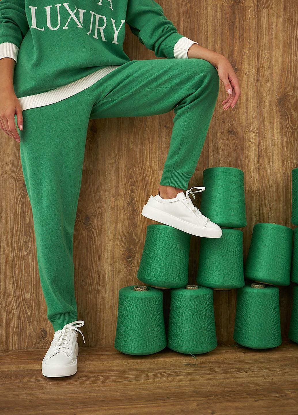 Зеленые брюки Triko Bakh