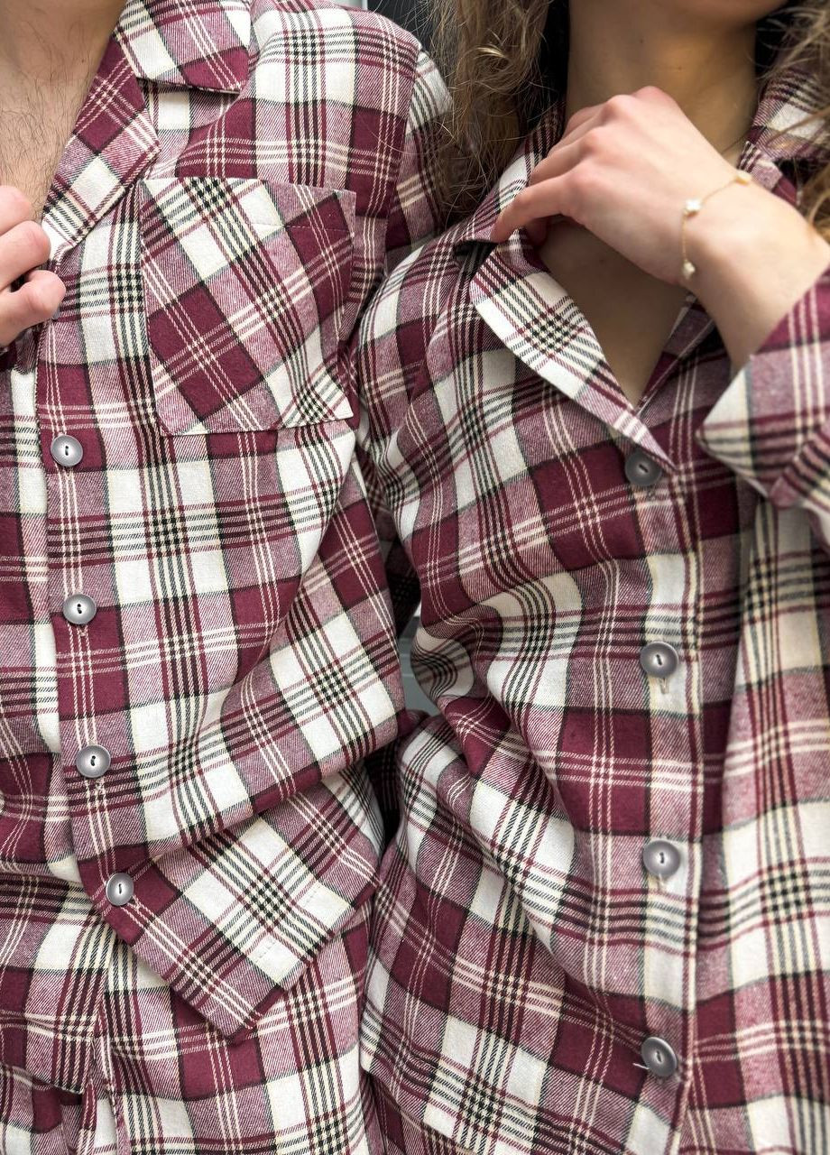 Комбінована всесезон стильна жіноча піжамка -костюм для фемілі лук Vakko