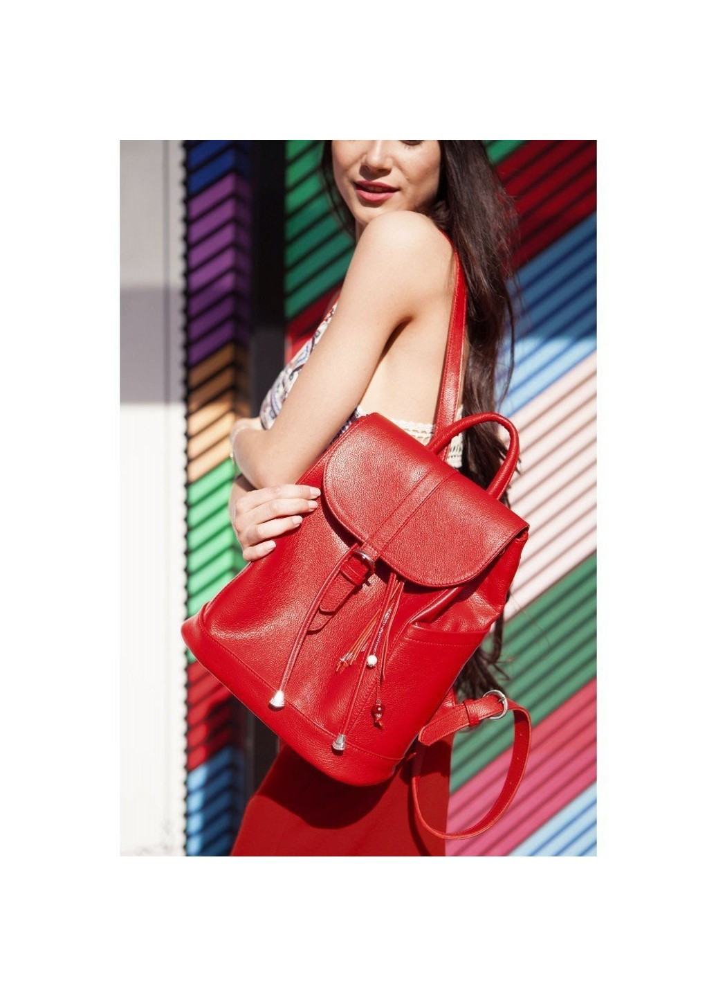 Женский кожаный розовый рюкзак «Олсен барби» bn-bag-13-barbi BlankNote (263519138)