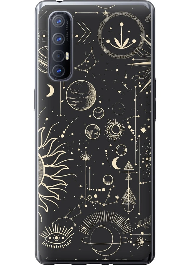 Силиконовый чехол 'Фаза луны' для Endorphone Oppo Reno 3 Pro (258082922)