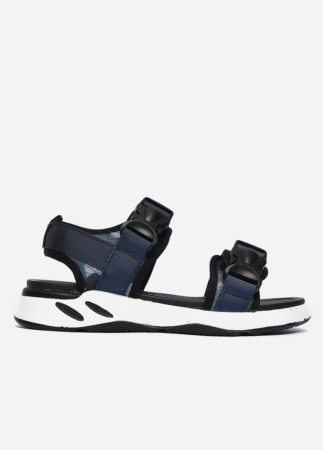 Пляжные сандалии мужские темно-синего цвета текстиль Let's Shop