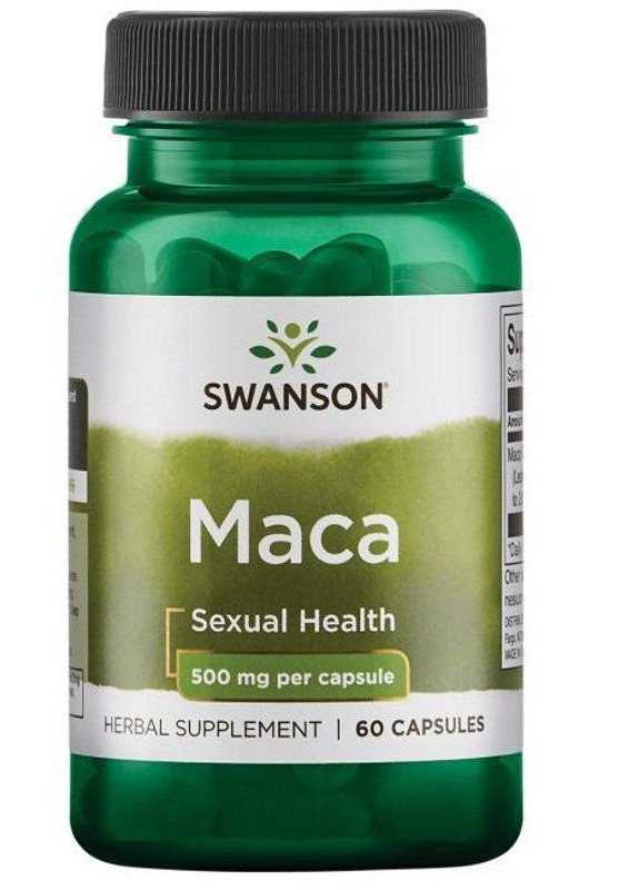 Екстракт кореня маки Maca 500 mg 60 caps Swanson (257271988)