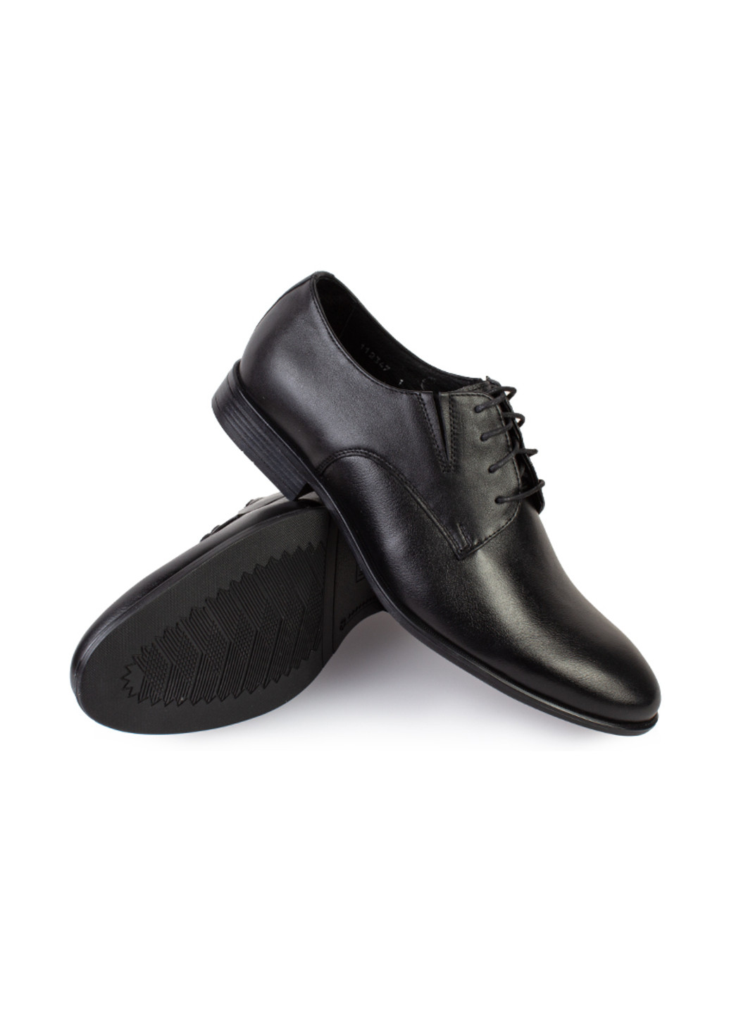 Черные классические туфли мужские бренда 9402217_(1) ModaMilano на шнурках