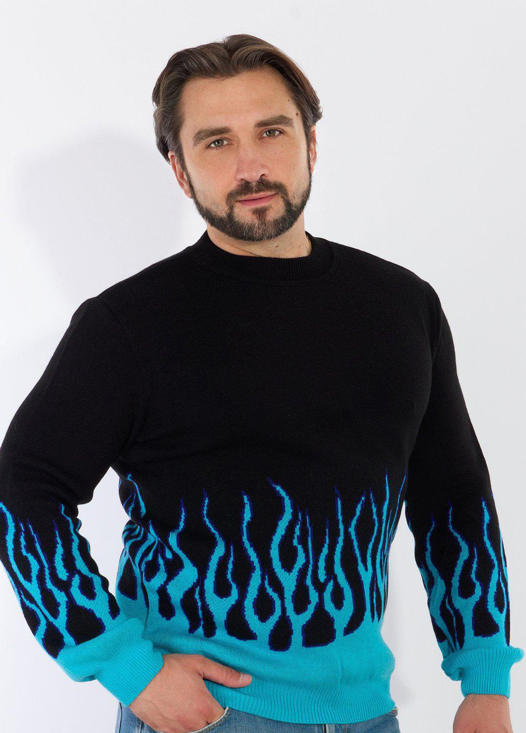 Синій светри модний светр (11067) Lemanta