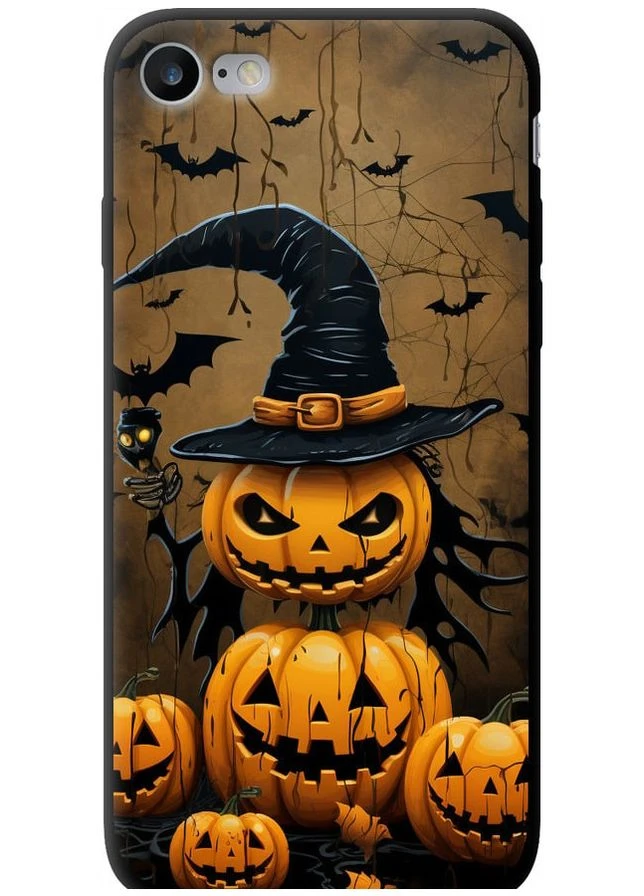 TPU черный чехол 'Halloween 1' для Endorphone Apple iPhone 7 (266812423)