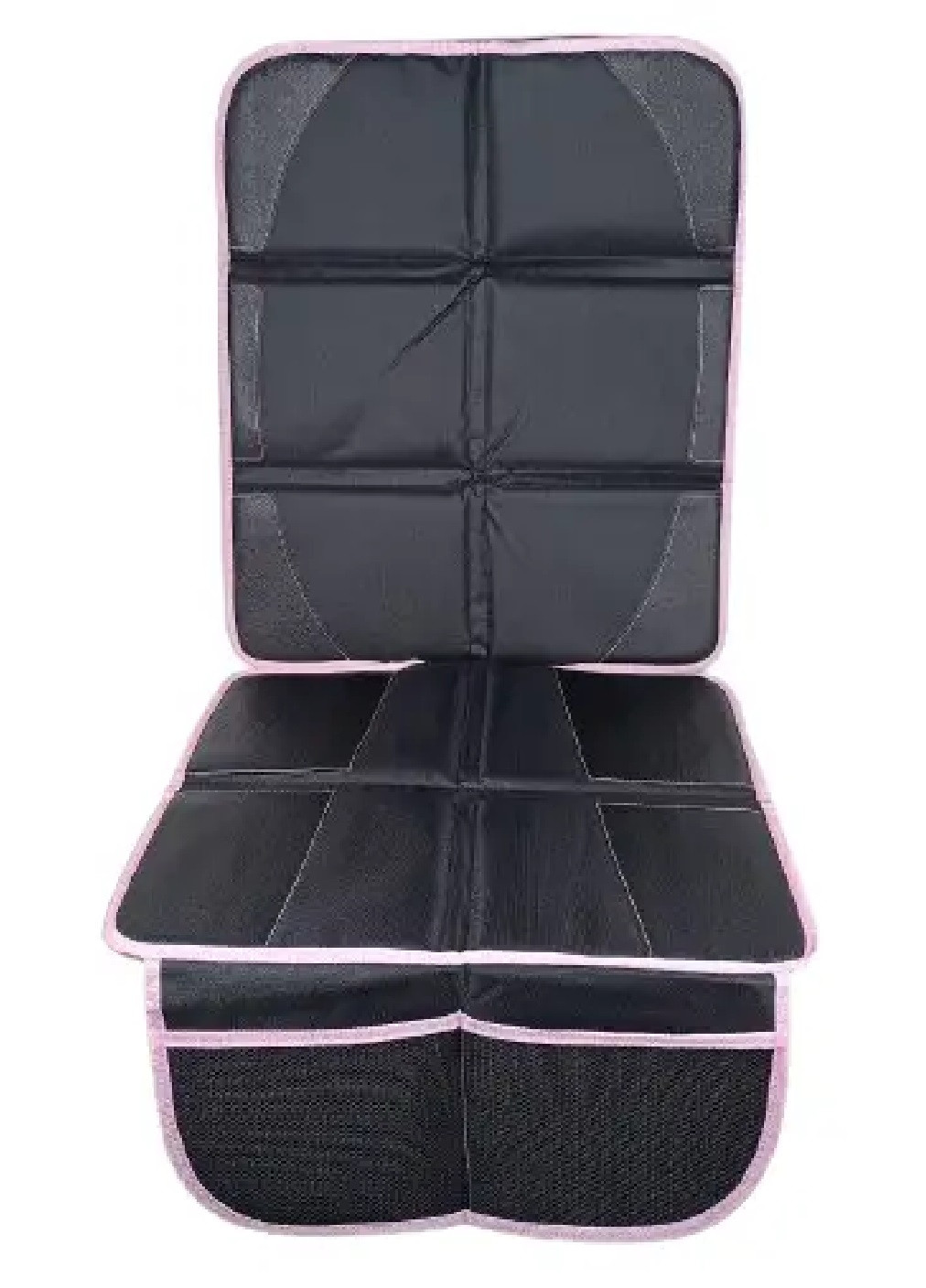Захисний килимок чохол під дитяче автокрісло в машину автомобіль середньої щільності 58х48х44 см (476002-Prob) Чорний з рожевим Unbranded (275456655)