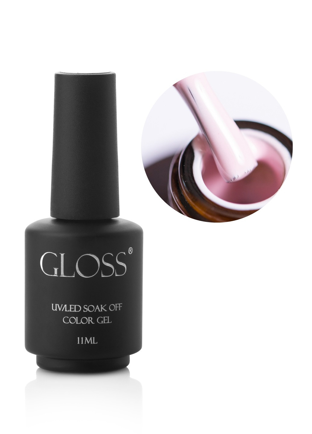 Гель-лак GLOSS 509 (блідо-рожевий), 11 мл Gloss Company веселка (270013770)