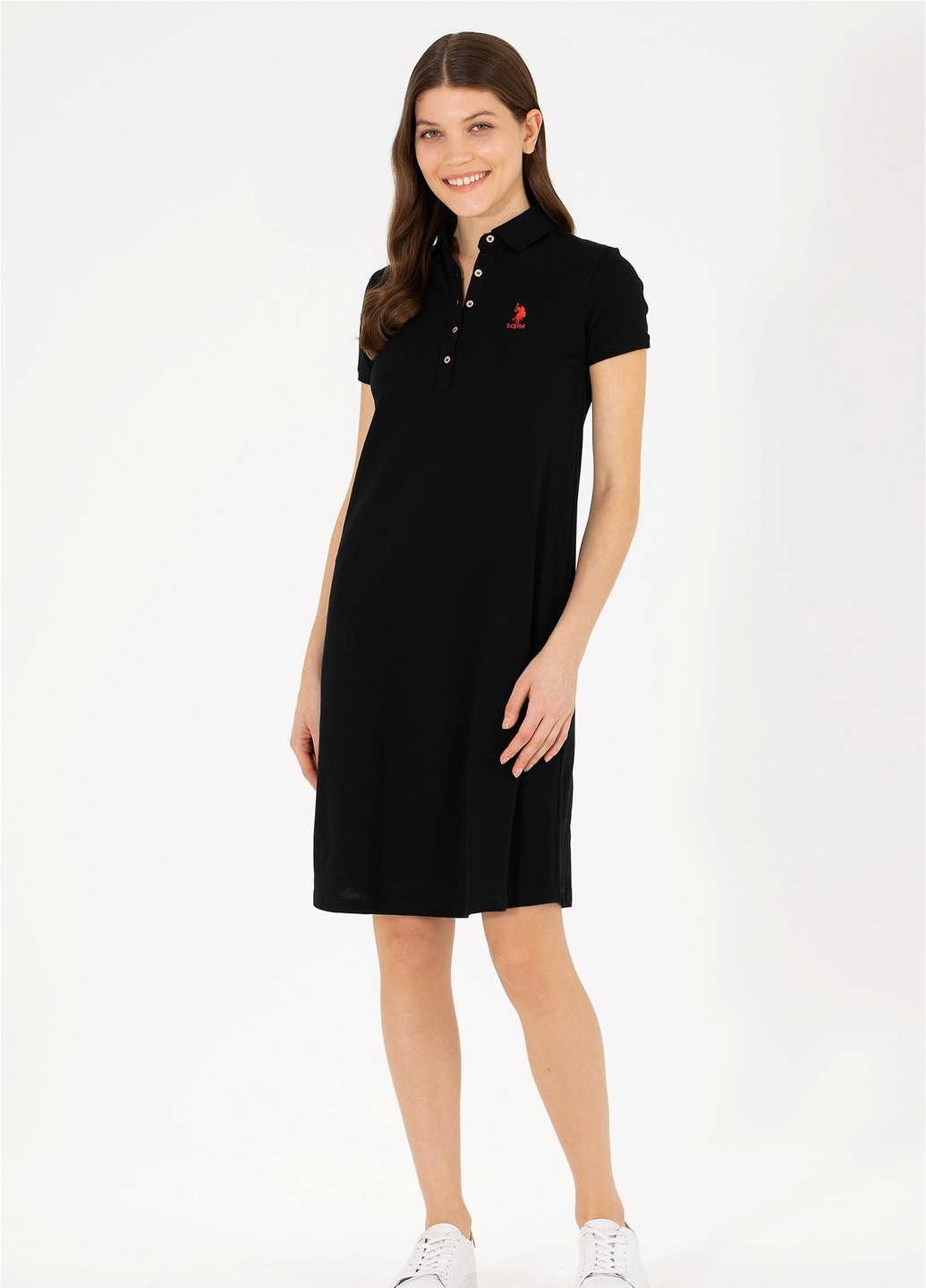 Черное платье женское U.S. Polo Assn.