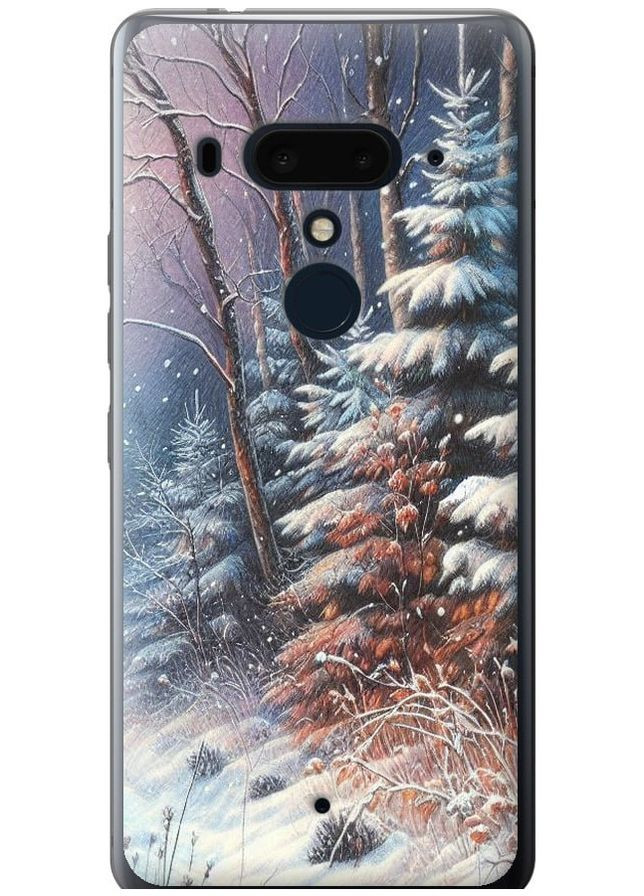 Силиконовый чехол 'Зимний пейзаж' для Endorphone HTC U12 Plus (275463562)