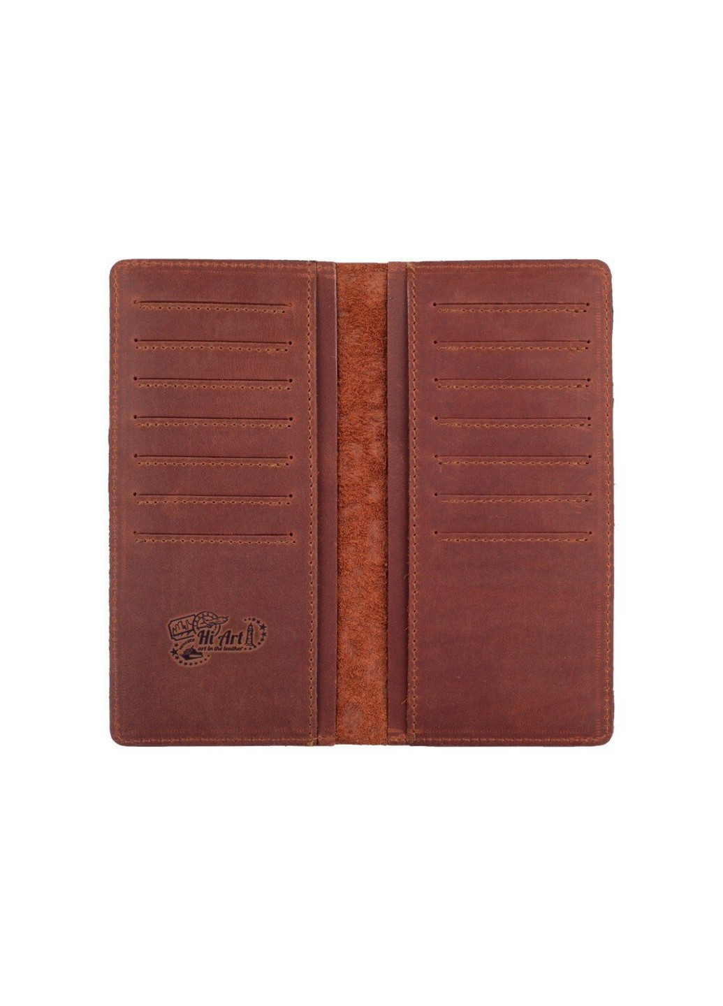 Кожаное портмоне WP-02 Let's Go Travel коньячная Коньячный Hi Art (268738492)