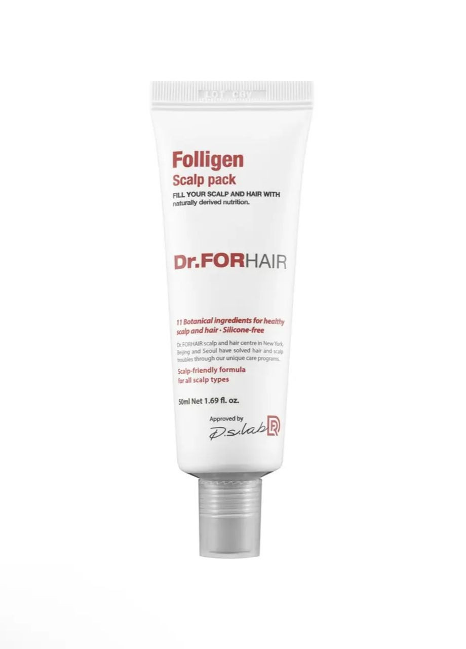 Оздоравливающая маска для кожи головы Folligen Scalp Pack 50 Dr.Forhair (268218784)