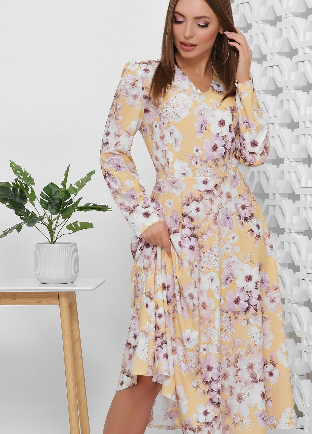 Жовтий сукня 1858 жовтий MarSe