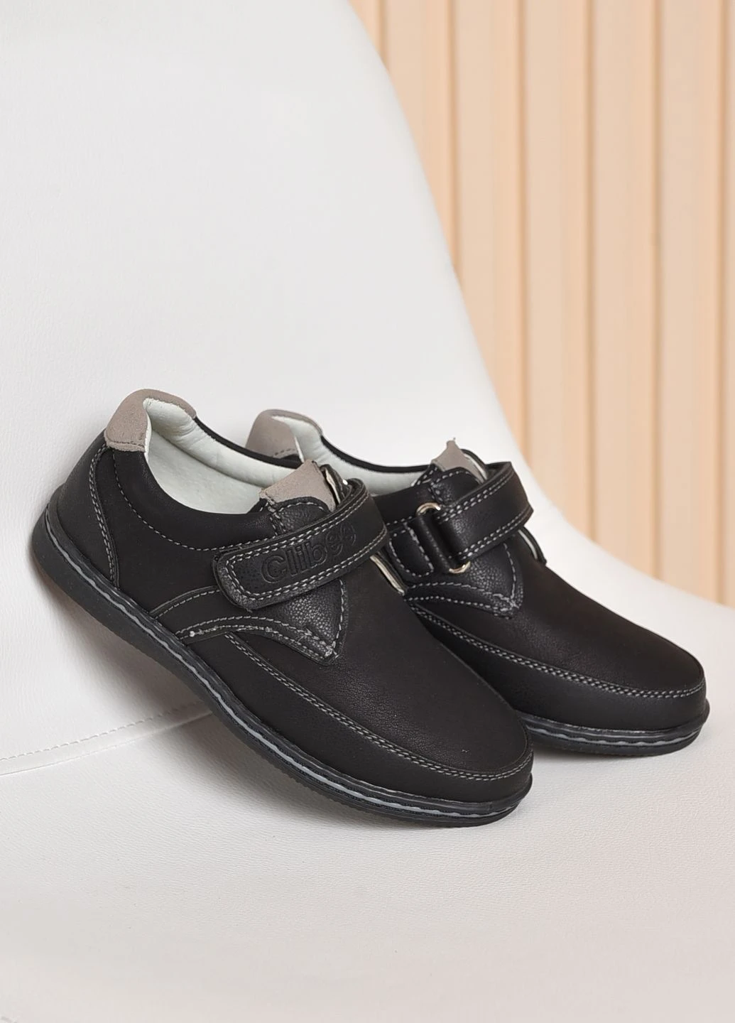 Туфлі дитячі для хлопчика чорного кольору розмір 28 Let's Shop (260660066)