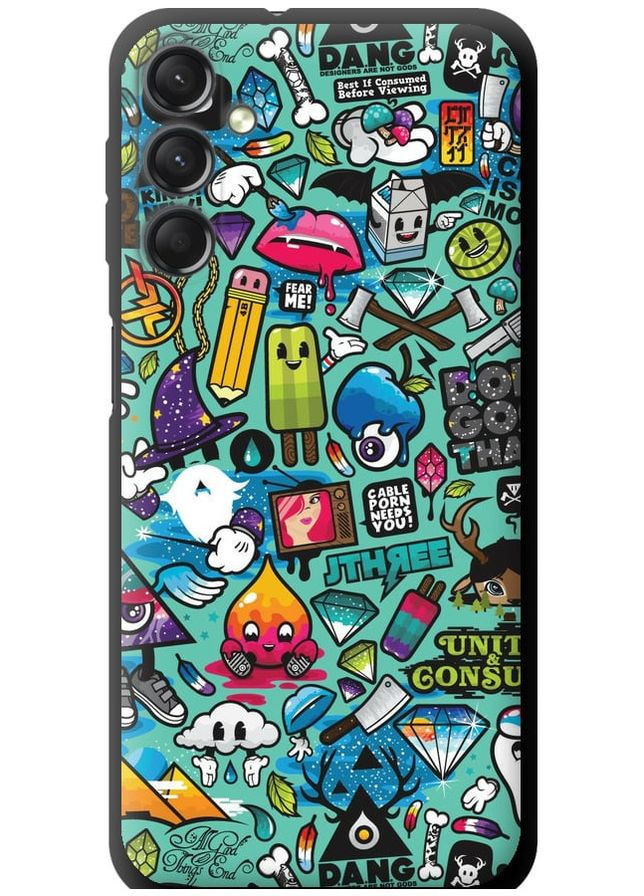 TPU чохол 'Стікер бомбінг 1' для Endorphone Samsung Galaxy A24 A245F (261764971)