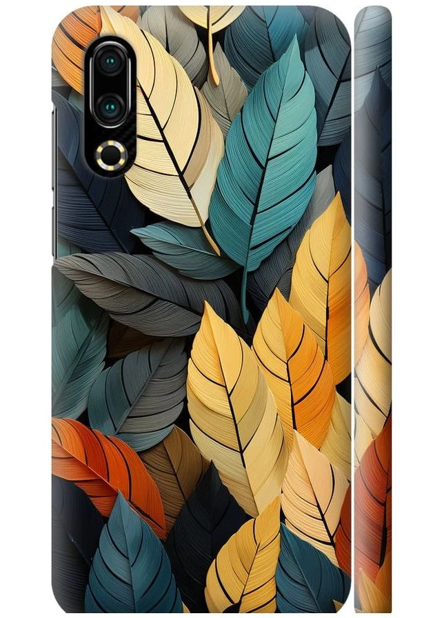 3D пластиковий матовий чохол 'Кольорове листя' для Endorphone Meizu 16S (265397473)