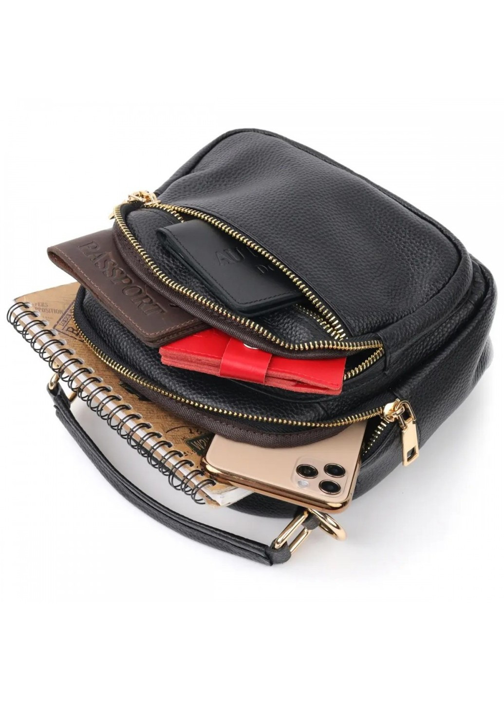 Жіноча шкіряна сумка 20688 Vintage (272949881)