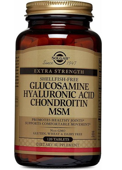 Glucosamine Hyaluronic Acid Chondroitin MSM 120 Tabs Solgar (256721548)