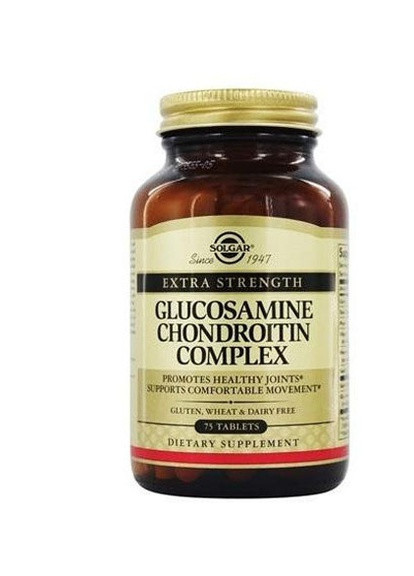 Glucosamine Chondroitin Complex Extra Strength 75 Tabs Solgar (256719131)