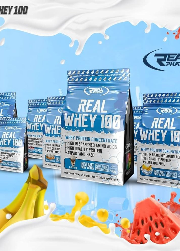 Протеїн Real Whey 100 700 g (Banana) Real Pharm (275657541)