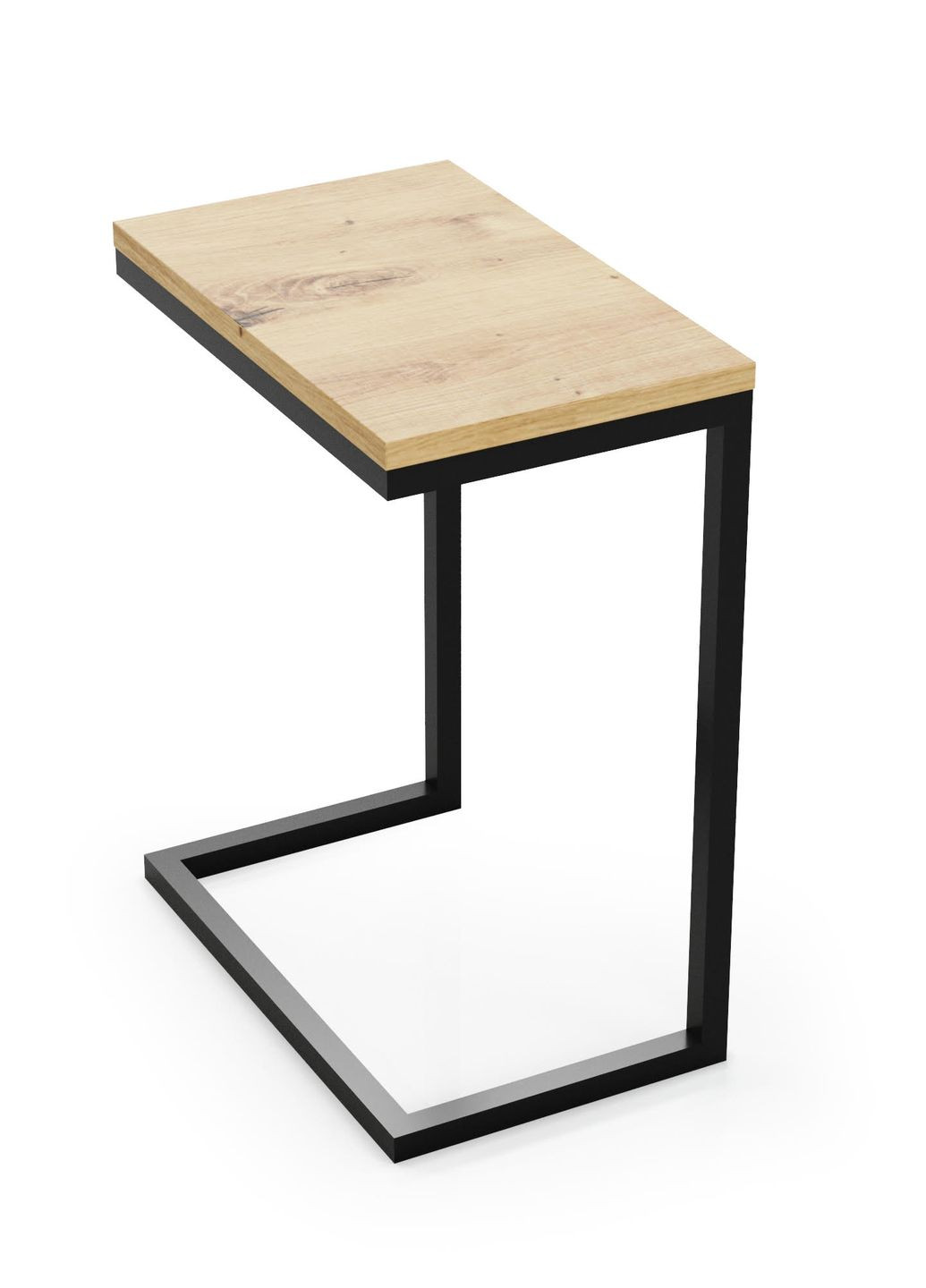 Стол приставной 40х25 см Дуб Артизан черный Vian-Dizain (266349974)