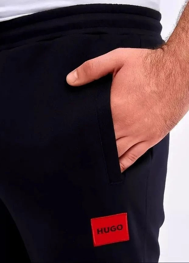 Штани чоловічі утеплені Hugo Boss red logo label patch (271039167)