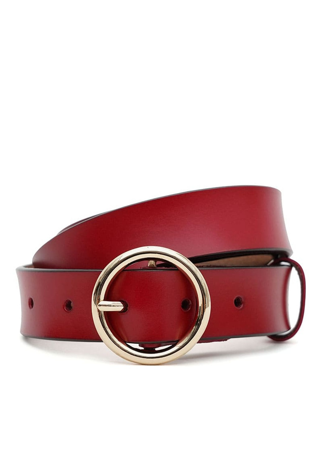 Женский кожаный ремень CV1ZK-037r-red Borsa Leather (266144026)