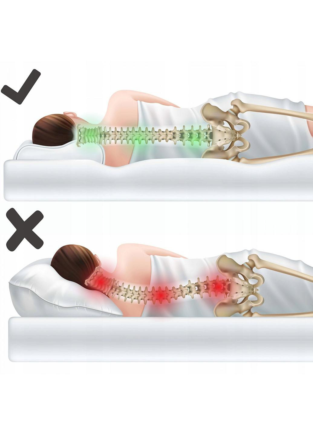 Подушка ортопедическая Ergo+ 40 x 60 см охлаждающая для сна 4FJ0408 4FIZJO (259727789)