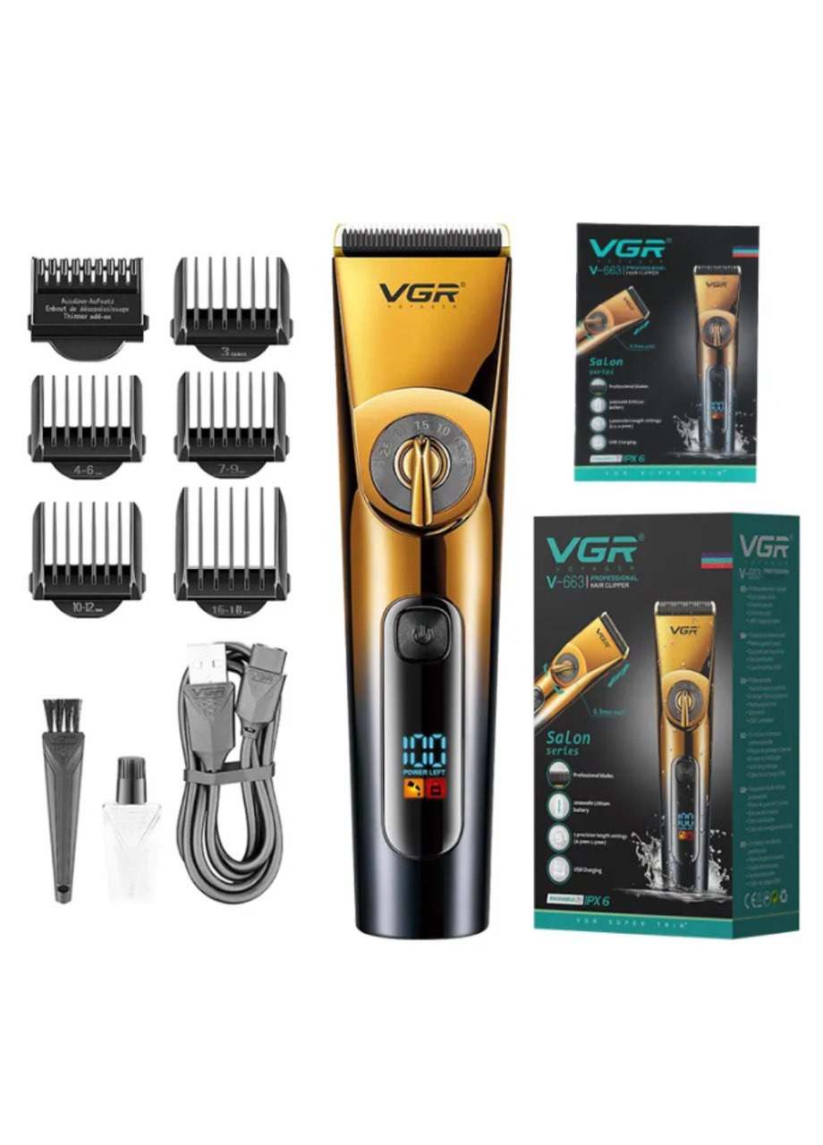Машинка для стрижки волосся IPX6 водонепроникна VGR v-663 (260359440)
