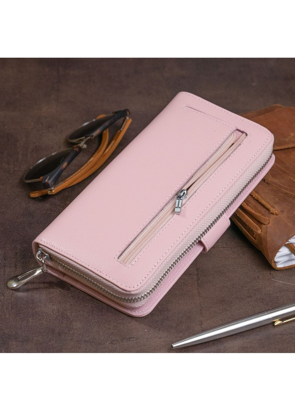 Кошелек из натуральной кожи ST Leather 19303 Розовый ST Leather Accessories (262453797)