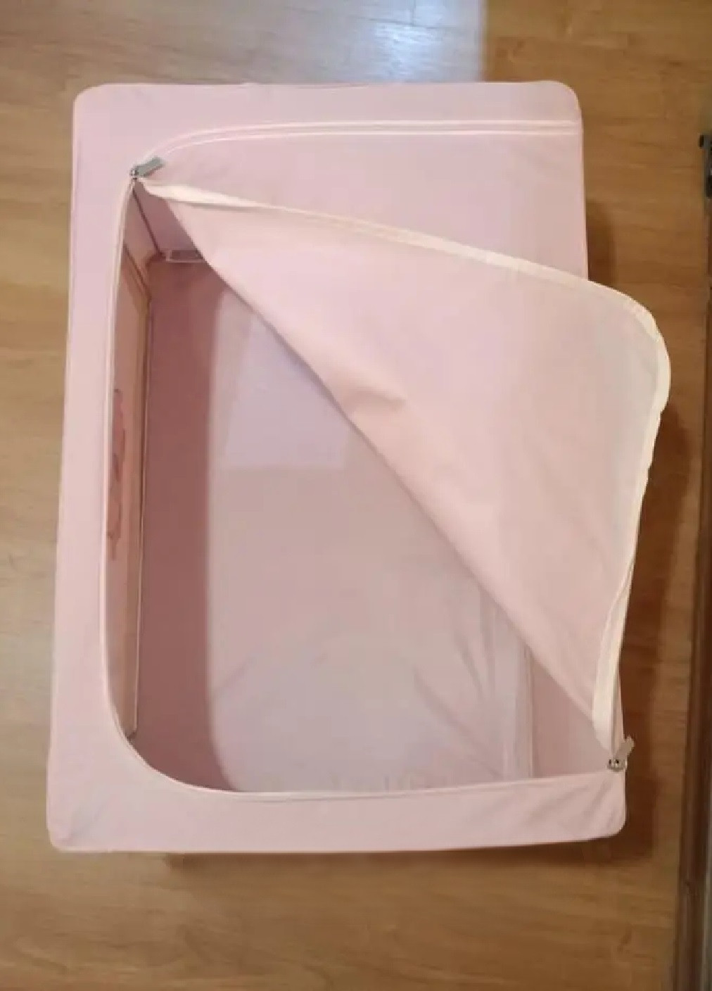 Органайзер сумка короб компактний портативний тканинний для зберігання речей одягу білизни 60х42х40 см (475275-Prob) Рожевий Unbranded (264831696)