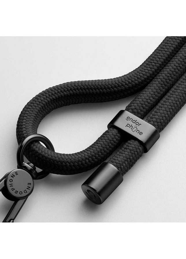 Чёрный шнурок для телефона на шею с чёрной фурнитурой Endorphone (259576729)