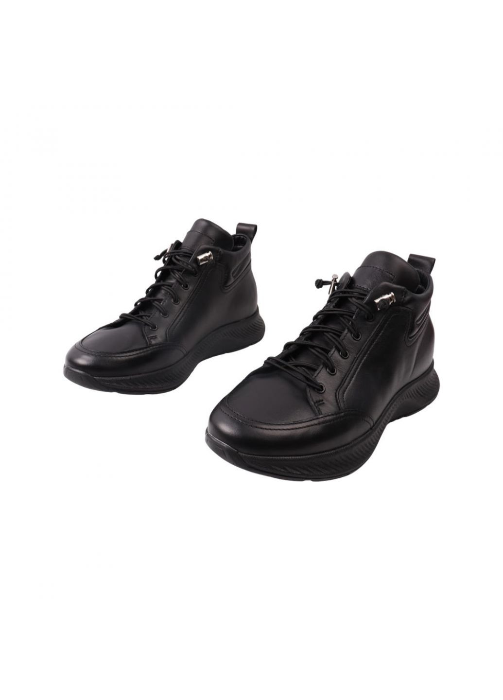 Черные ботинки мужские черные натуральная кожа Vadrus