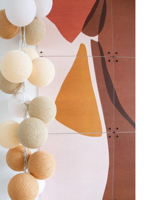 Тайская ниточная гирлянда CBL Creamy 20 шариков, 2.5 м Cotton Ball Lights (257960384)