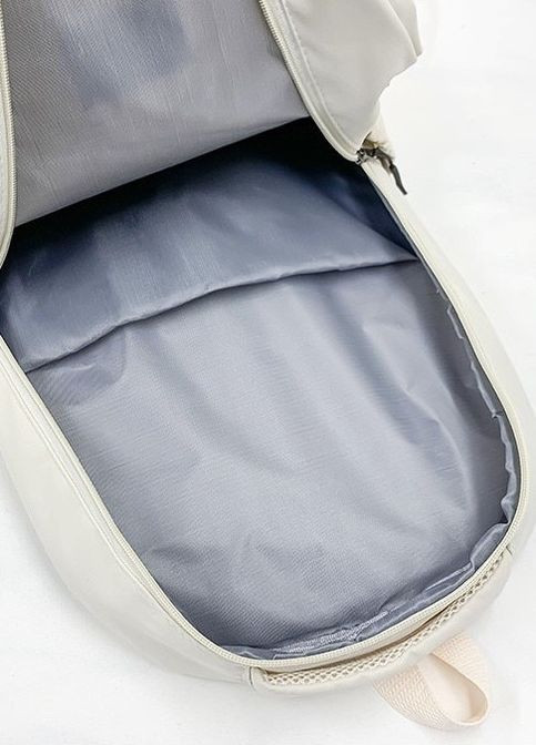 Рюкзак JINISIAO мужской женский детский школьный портфель бежевый No Brand (276001449)