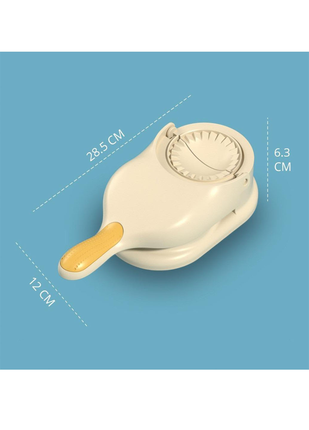 Ручна машинка-апарат для розкачування тіста й автоматичного ліплення вареників і пельменів Good Idea dumpling mold 2в1 (260165839)