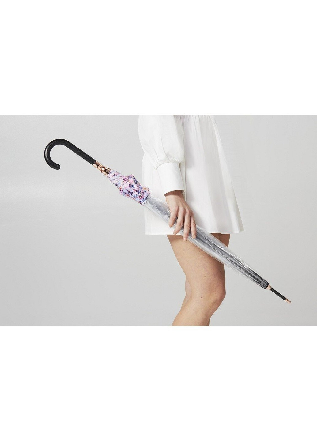 Жіноча механічна парасолька-тростина L866 Birdcage-2 Luxe Digital Blossom (Квітка) Fulton (262449464)