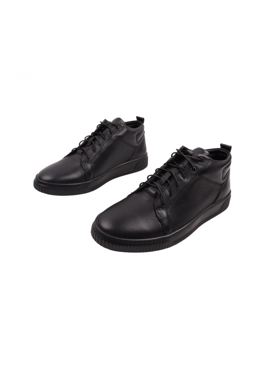 Черные ботинки мужские черные натуральная кожа Detta