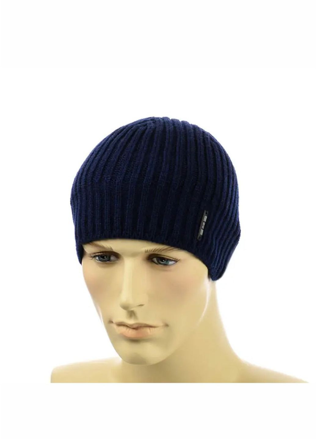 Мужская зимняя шапка на флисе No Brand мужская шапка без отворота (276534560)