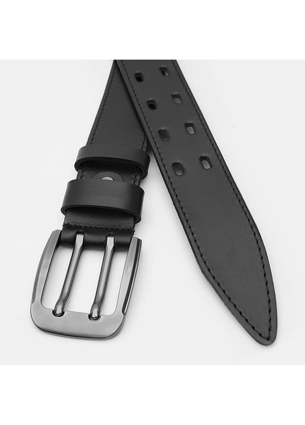 Мужской кожаный ремень V1125FX25-black Borsa Leather (271665072)