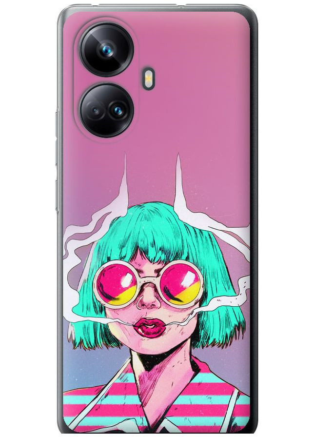 Силіконовий чохол 'Поп арт дівчина' для Endorphone Realme 10 Pro Plus (276193517)