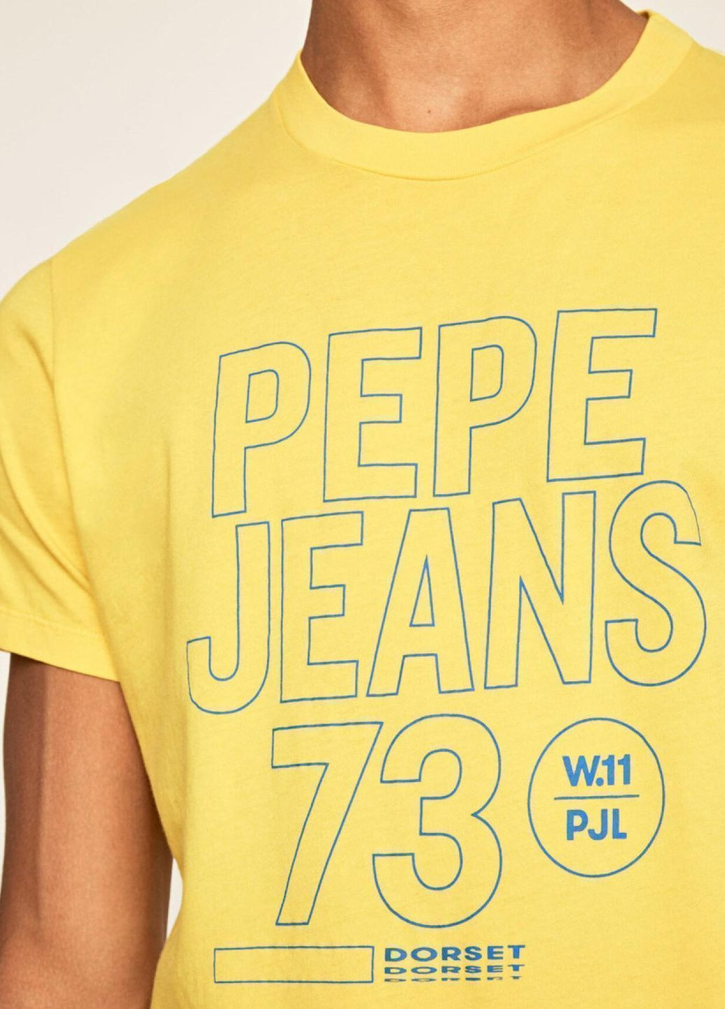 Жовта футболка Pepe Jeans