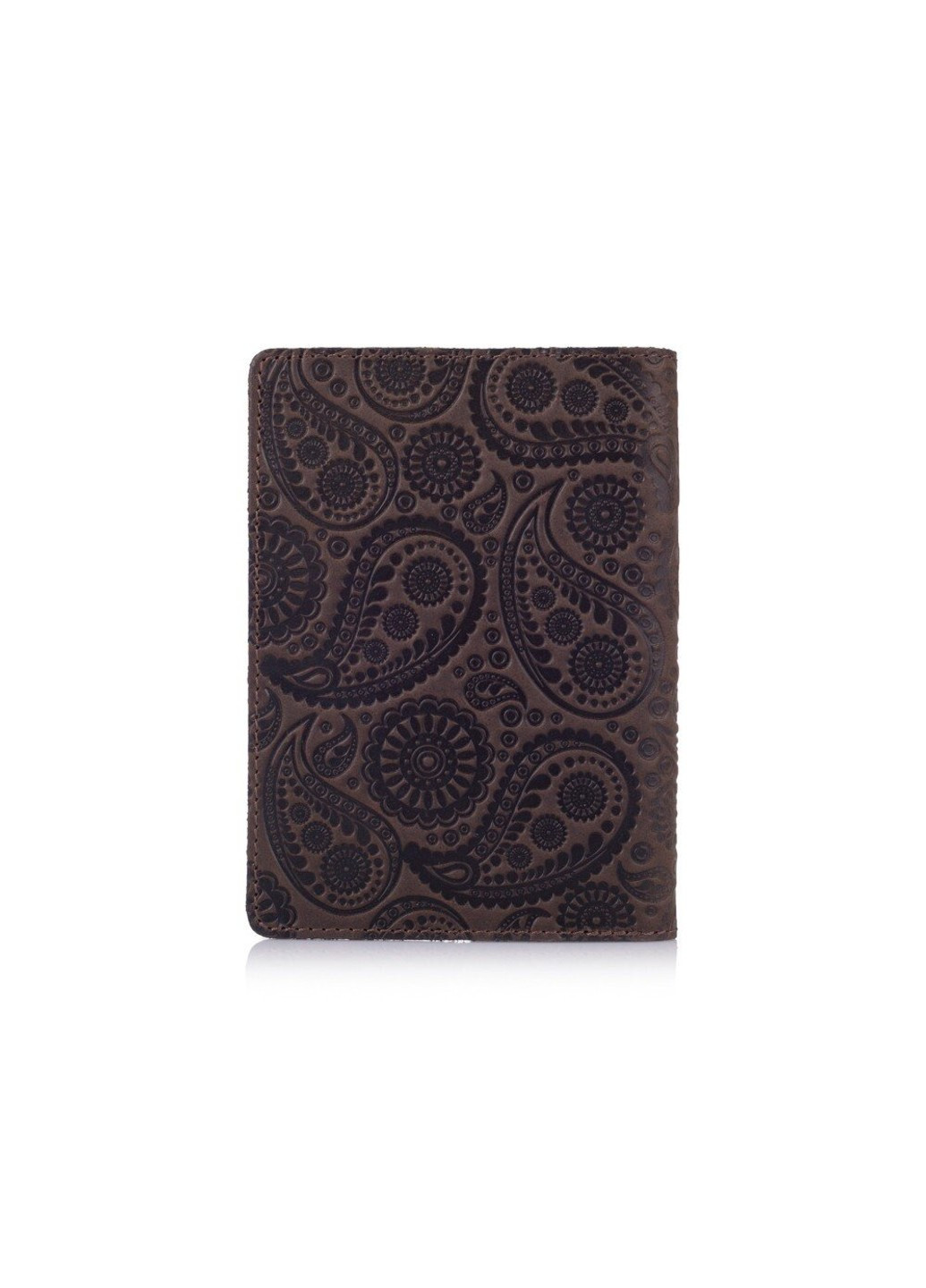 Шкіряна коричнева обкладинка на паспорт HiArt PC-01 Buta Art Коричневий Hi Art (268371370)