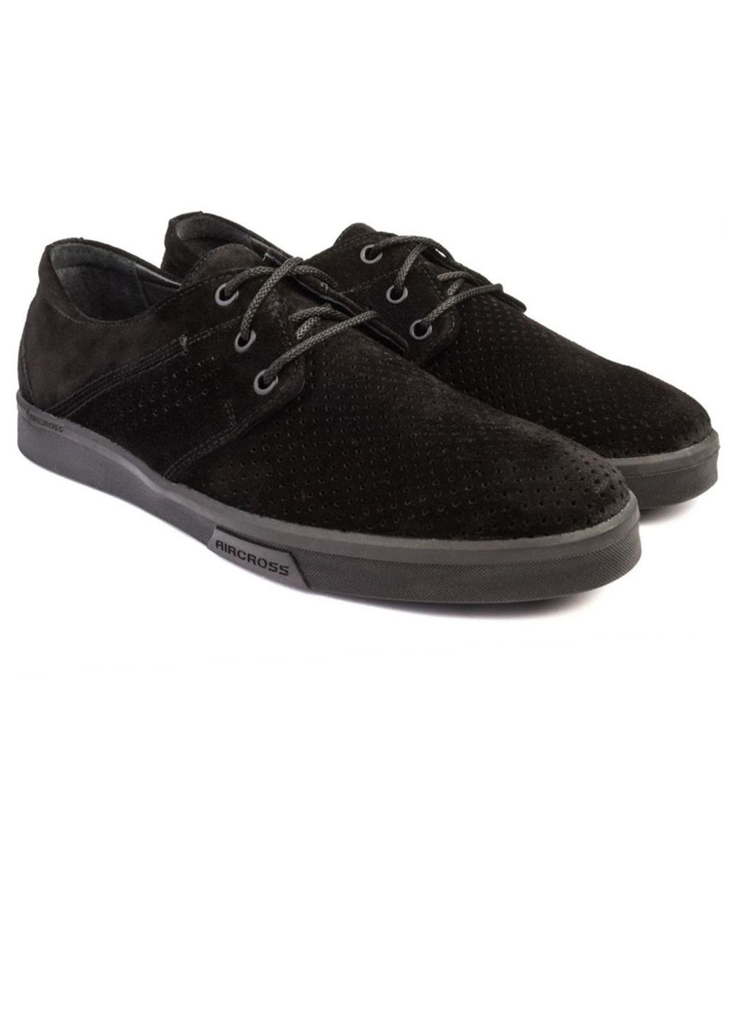 Черные повседневные туфли мужские бренда 9300306_(249) Mida на шнурках