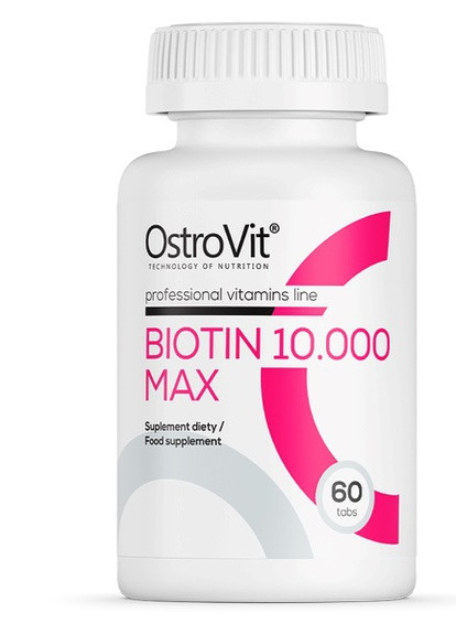 Biotin 10000 Max 60 Tabs Ostrovit (258499137)