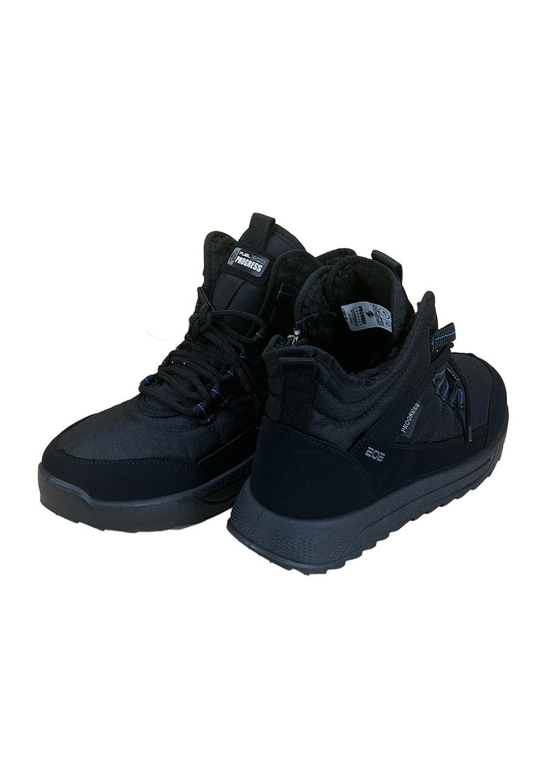 Дутики черевики чоловічі чорні на шнурівці 13805-5 Progres (259983960)