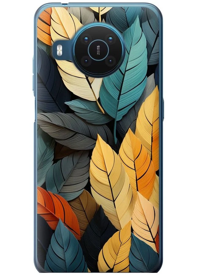 Силіконовий чохол 'Кольорове листя' для Endorphone Nokia X20 (265398260)