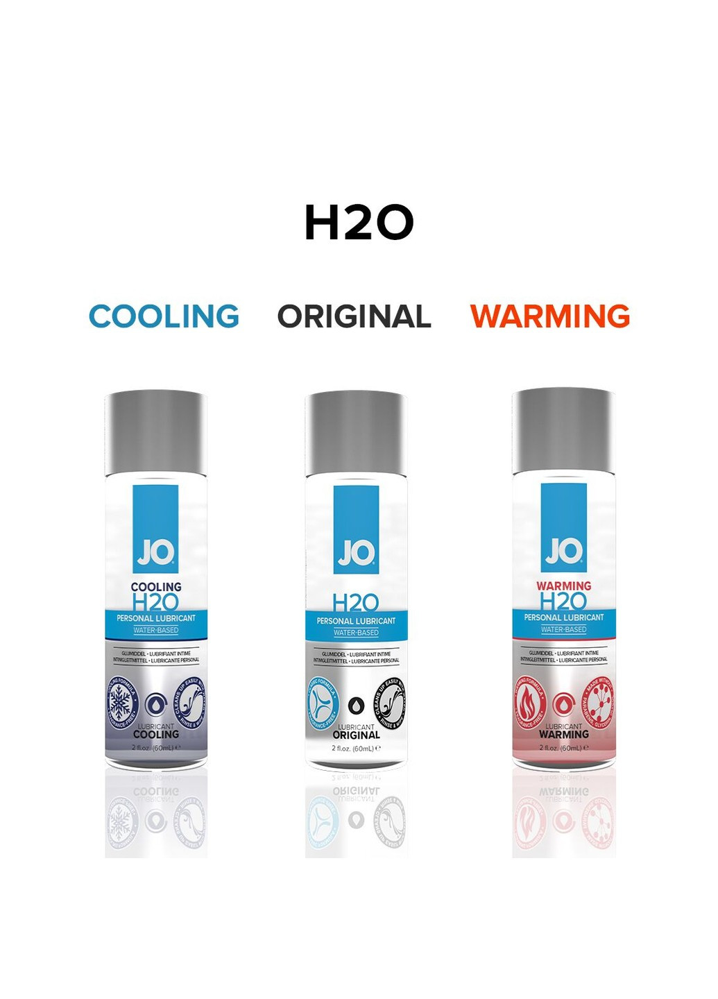 Змазка на водній основі H2O ORIGINAL (30 мл) оліїста і гладенька, рослинний гліцерин System JO (257203180)