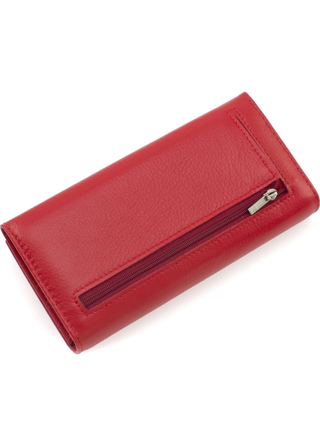 Женский кошелек на магнитах кожаный под много купюр 18,5х9 MA501-1-Red(17132) красный Marco Coverna (259752473)